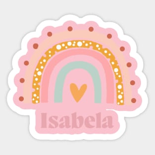 Hand Name Written Of Isabela Sticker